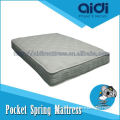 2014 Hotel Furniture Foam Pocket Spring Mattress, High Quality Cotton Pad For Well Sleep AH-1214